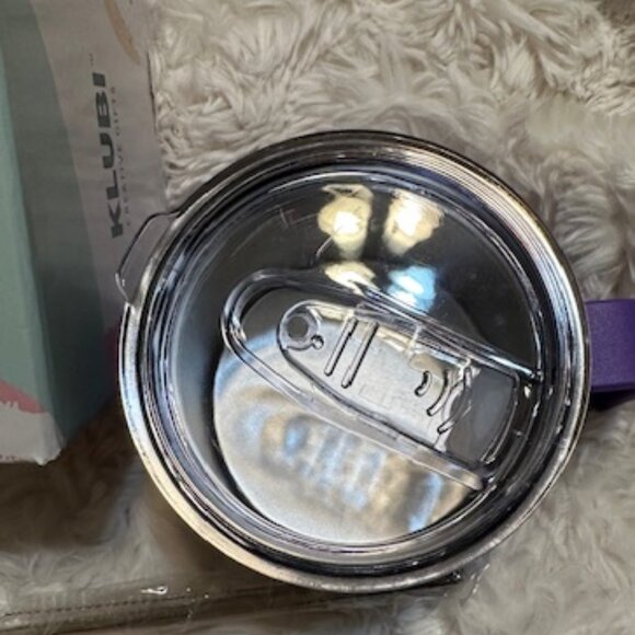 Stainless Steel 14 oz. Coffee Mug Purple NEW IN BOX - Picture 2 of 4